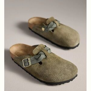 Birkenstock Boston Braided Clogs Color: Thyme